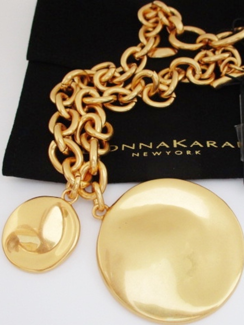 DONNA KARAN - Coin Pendant Necklace